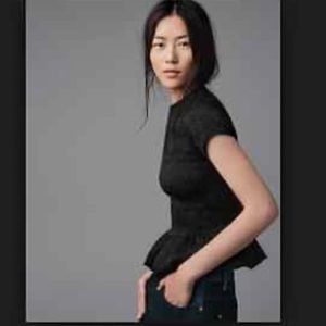 Zara ruched peplum top